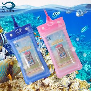 手机防水袋 透明充气款 可爱鱼有LOGO 质量安全放心 厂家直销