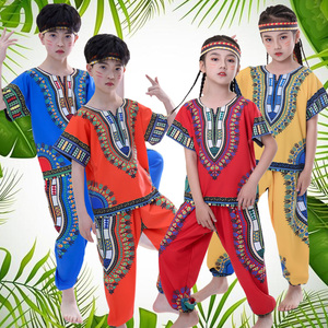 儿童非洲鼓演出服男女印第安成人舞蹈泰国民族风幼儿手鼓表演服装