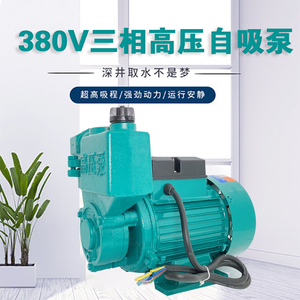 增压泵380V三相电220V125W370W旋涡自吸泵1100W高压工农业抽水机