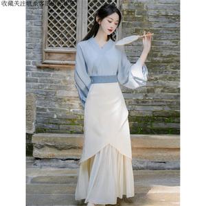 正版可以上班的汉服超仙马面裙套装女复古中国风日常汉元素改良连