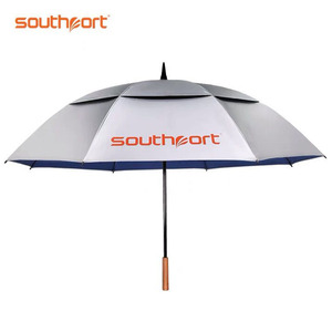 Southport秀仕宝 高尔夫雨伞双层 超轻长柄大伞 银胶布防晒遮阳伞
