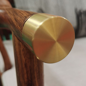 铜脚套沙发椅子靠背圆片包角扶手铜包边家具护角中式仿古铜配件