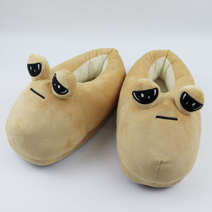 我的宠物外星人Pou Plush Slippers毛绒拖鞋游戏周边蜗牛搞怪棉鞋