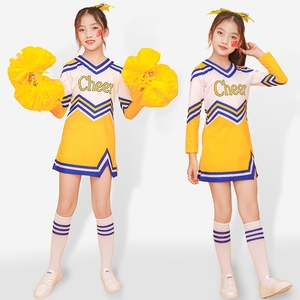 定制新款啦啦操秋季小学生运动会套装成人女篮球足球体操比赛服