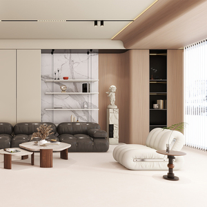 诺贝尔瓷砖 岩板背景墙客厅卧室1200x2700现代简约背景墙水木年华