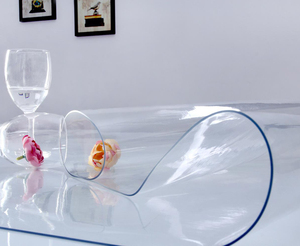 定制透明软玻璃PVC桌布防水防油防烫免洗餐桌垫茶几隔热美甲桌垫