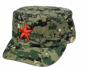 儿童帽子小孩解放帽子八路帽子幼儿园表演帽夏令营红卫兵迷彩帽子