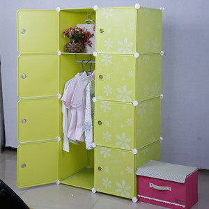 加深款创意魔片衣柜 组合简易衣柜 宜居儿童衣服收纳柜卧室整理柜