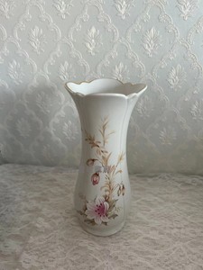 英国Royal Winton皇家温顿 手绘镀金花瓶 vintage 西洋名瓷瓷水瓶