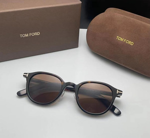 新品Tomford/汤姆福特太阳眼镜TF977-D男女复古圆框黑色近视墨镜