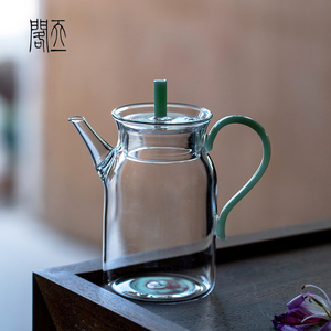天一閣丨仿宋耐热玻璃壶绿茶壶日式小号冷泡茶壶泡茶器家用花茶壶