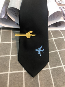 新品国航航空飞行员领带夹机组系类商务正装别针领夹