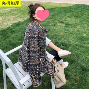 温婉的分享店同款小香风名媛气质短外套女秋冬小个子夹棉加厚棉衣