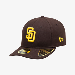 NEWERA MLB教士队LP ACPERF SADPAD褐色棒球帽子鸭舌弯檐男女