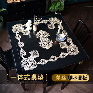 欧式正方形pvc桌垫四方茶几垫软玻璃防水防油免洗桌垫八仙桌桌布