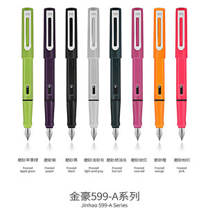 金豪599A正姿钢笔硬笔中细明尖墨囊两用学生练字日用办公文具包邮