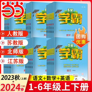 2024春新版五星小学学霸一二年级三年级四4五5六下册上册语文数学英语人教版北师江苏教版教材专项提优大试卷课时作业同步训练经纶