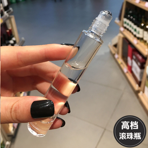10ml高档玻璃精华液滚珠分装瓶透明精油按摩空瓶子便携香水走珠瓶