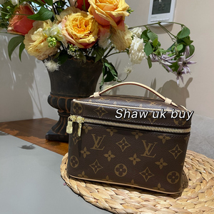 Shaw英国购LV路易威登mini nice迷你化妆包盒子包手提M44495
