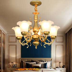 欧式客厅吊灯2024新款轻奢现代简约大气餐厅卧室北欧创意金色灯具