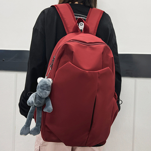日韩个性男生双肩包大容量初中生高中生大学生书包女潮流时尚背包