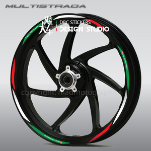 杜卡迪 Ducati 696/796/899/1199/1299轮毂贴纸钢圈车贴反光贴花