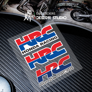 HRC摩托车贴纸CB190 CBR650R CBR300 500 400R改装头盔油箱反光贴