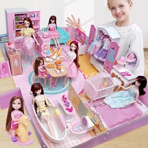 安丽莉幸福家园芭儿比娃娃梦想豪宅梦幻公主屋女孩玩具礼物大礼盒