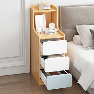 床头柜简约现代卧室小型超窄床边柜2023新款小柜子简易收纳置物架