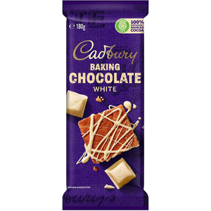 Cadbury Baking White Chocolate Block 吉百利烘焙白巧克力180g