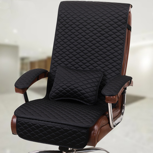 椅子垫子老板椅办公室坐垫靠背一体办公椅电脑椅靠垫椅垫四季座垫
