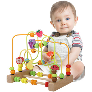 儿童串珠绕珠早教婴儿玩具6-12个月宝宝益智力动脑0一1周岁2小孩3
