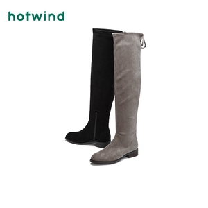Hotwind/热风 靴子，过膝靴，34码
