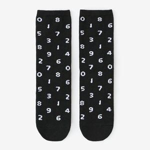 【现货】SOUSOU日系日式经典数字图案袜子中筒袜 满99包邮