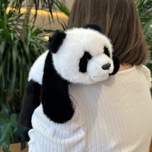 正版四川熊猫毛绒玩具公仔可爱熊猫基地同款玩偶女生睡觉抱枕礼物