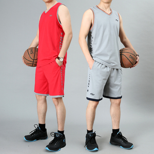 夏季男士运动背心套装加大码宽松纯棉背心短裤休闲健身运动篮球服