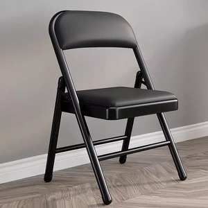 简易折叠椅子大学生宿舍凳子家用靠背椅开会会议椅折叠凳办公餐椅