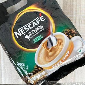 香港版 进口雀巢品白咖啡无甜二合一醇香/原味三合一速溶咖啡