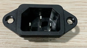 纯铜带耳朵品字尾AC-04T电源插座工业机器设备电饭锅电脑插座
