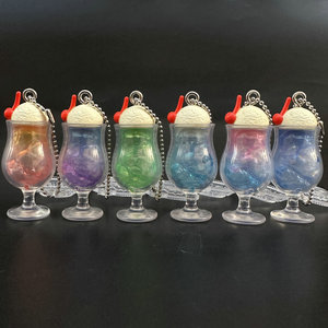 日版散货 万代 纯契茶旅行咖啡厅 夏日冰淇淋 气泡水玩具扭蛋挂件