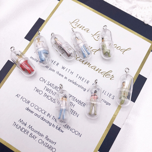 韩版diy树脂配件创意胶囊小人耳环钥匙扣小挂件耳环项链手工材料