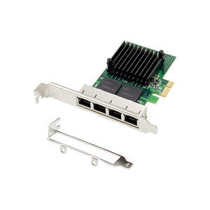 英特尔INTEL I350芯片  4口RJ45千兆有线网卡PCI-E 1X网卡 无盘
