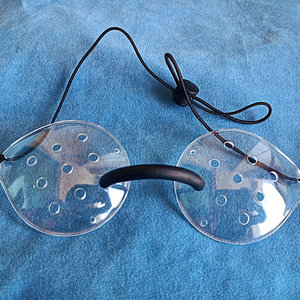 多孔塑料透明眼罩保护双眼镜片 眼科手术后防护眼贴透气单双眼罩