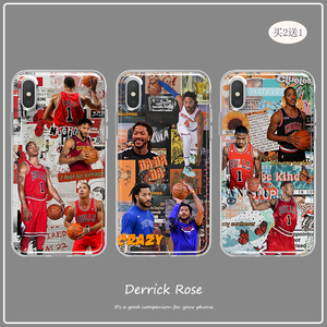 NBA篮球罗斯手机壳适用小米红米note 5 7 8 9 pro 5g 10x硅胶软套