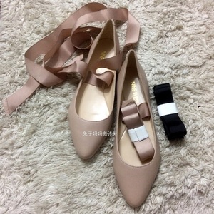 现货美国正品 nine west samara 平底绑带浅口芭蕾鞋单鞋