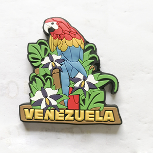 委内瑞拉鹦鹉冰箱贴南美旅游纪念pvc软胶磁贴伴手礼Venezuela