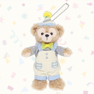 现货日本东迪40周年东京迪士尼限定春日派对可爱达菲熊毛绒挂件
