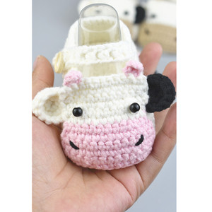 新生婴儿编织毛线鞋帽秋冬男女0-12个月牛宝宝加厚保暖步前鞋成品