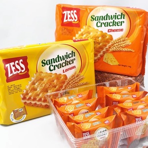 马来西亚zess杰思牌柠檬味芝士味夹心饼干144g袋装进口零食方形饼