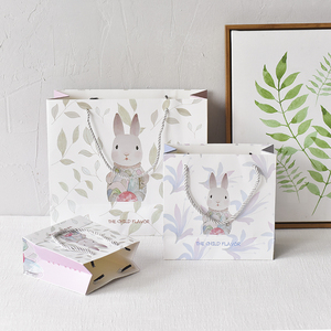 可爱兔子礼品袋精美礼物盒纸袋手提袋生日礼盒送礼伴手礼物袋子k